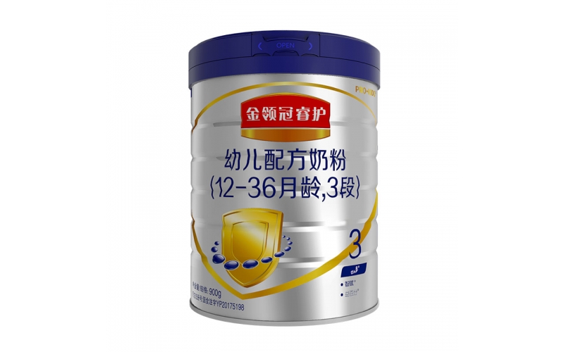伊利奶粉 金領(lǐng)冠睿護(hù) 幼兒配方奶粉3段900克（1-3歲幼兒適用）新西蘭原裝原罐進(jìn)口 含乳鐵蛋白