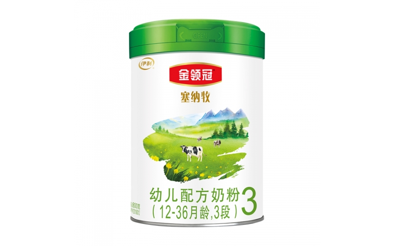 伊利奶粉 金領(lǐng)冠系列 塞納牧幼兒有機(jī)配方奶粉 3段800g（12-36個(gè)月幼兒適用）