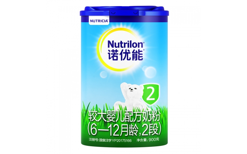 諾優(yōu)能（Nutrilon）較大嬰兒配方奶粉（6—12月齡，2段） 900g
