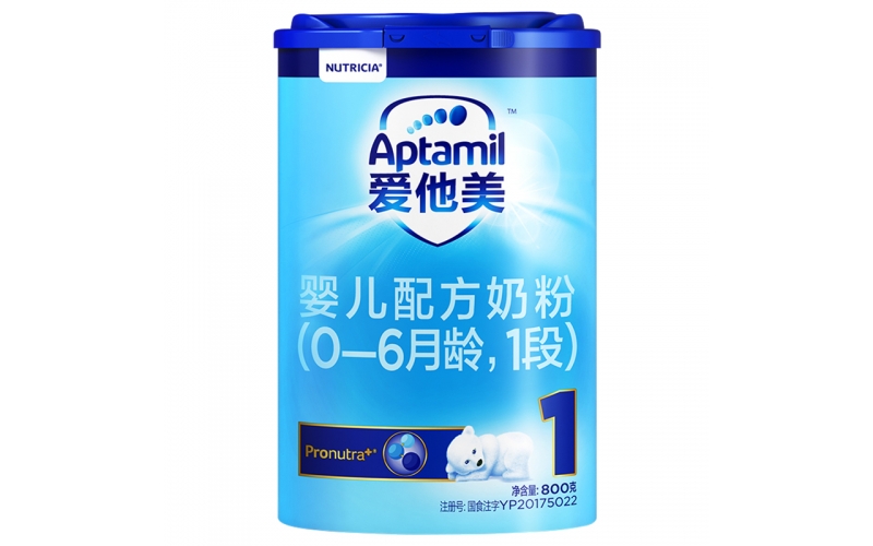 愛他美（Aptamil） 嬰兒配方奶粉(0–6月齡，1段) 800g