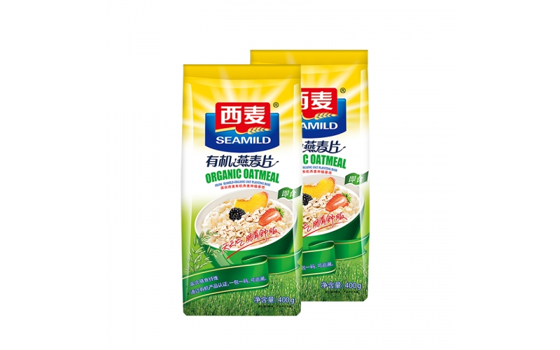 西麥 燕麥片 營養(yǎng)早餐食品 牛奶好搭檔 即食 谷物代餐麥片 谷物代餐有機(jī)麥片400g