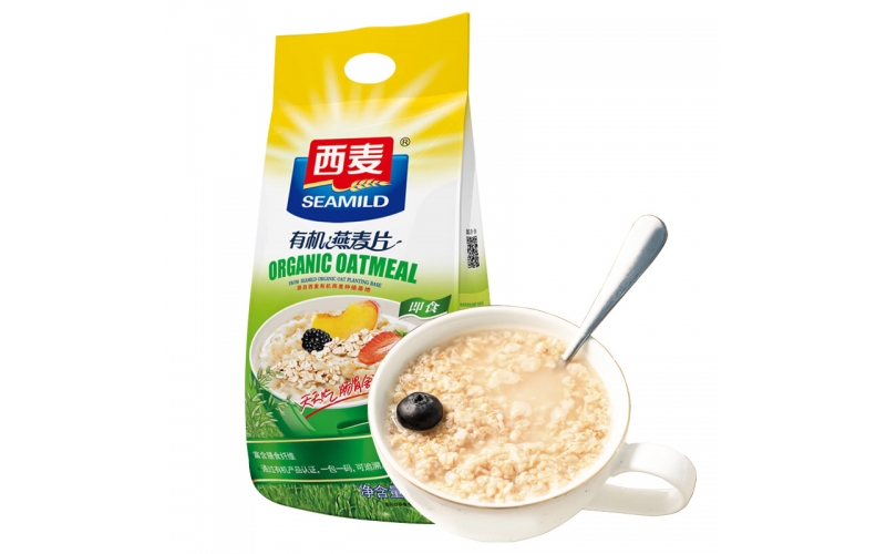 西麥 燕麥片 營養(yǎng)早餐食品 牛奶好搭檔 即食 谷物代餐麥片 谷物代餐有機(jī)麥片1050g