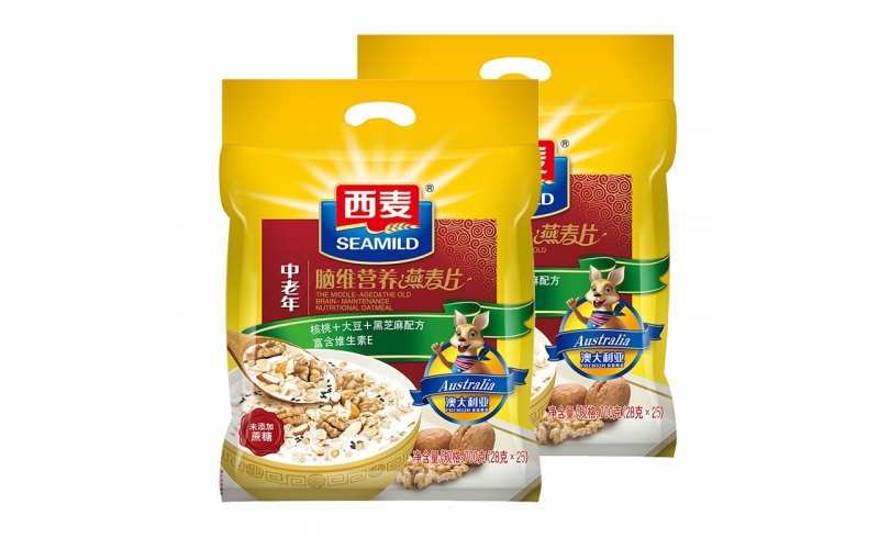 西麥燕麥片中老年腦維營養(yǎng)麥片700g袋裝即食谷物營養(yǎng)沖飲早餐未添加蔗糖（獨(dú)立小包裝） 中老年?duì)I養(yǎng)700g袋