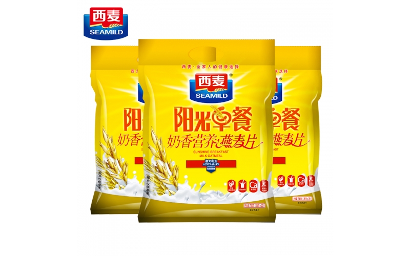 西麥 燕麥片 營養(yǎng)早餐食品 即食 陽光早餐奶香營養(yǎng) 谷物代餐麥片700g（35g-20小袋）獨(dú)立包裝