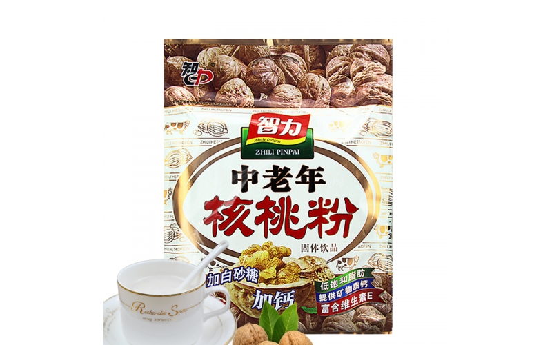 智力 中老年核桃粉600g（含17小包）未添加白砂糖 速溶即食代餐粉