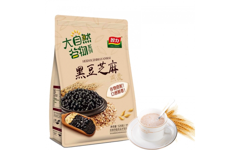 智力 營養(yǎng)早餐代餐 即食黑豆芝麻澳洲復(fù)合燕麥 520g（40g-13小袋）