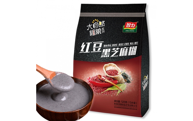 智力 營(yíng)養(yǎng)早餐 紅豆黑芝麻糊 智力燕麥片旗下品牌 獨(dú)立小包裝 520g（40g-13小袋）