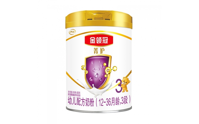 伊利奶粉 金領冠菁護（原呵護）系列 嬰兒配方奶粉 1段800克（0-6個月嬰兒適用）