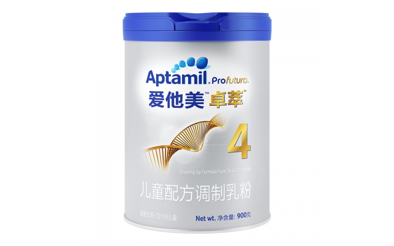 愛他美（Aptamil）卓萃兒童配方奶粉900g（36-72月，4段）